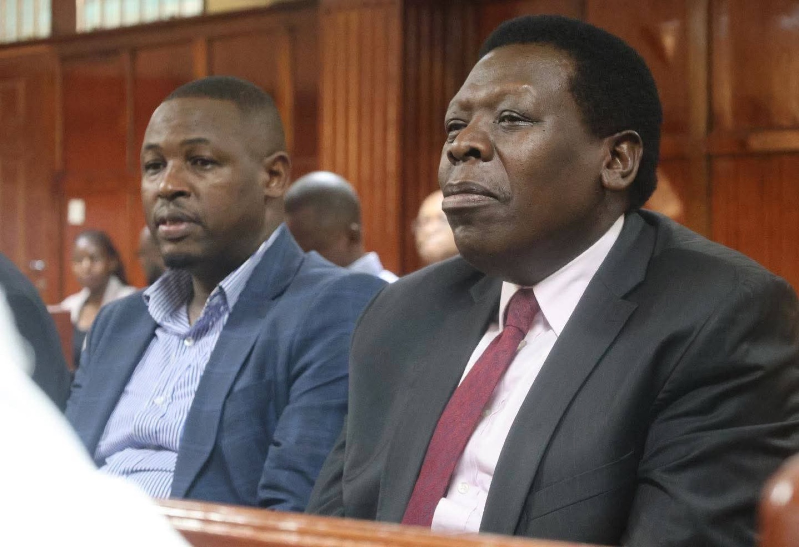 Eugene Wamalwa seated in the courtroom