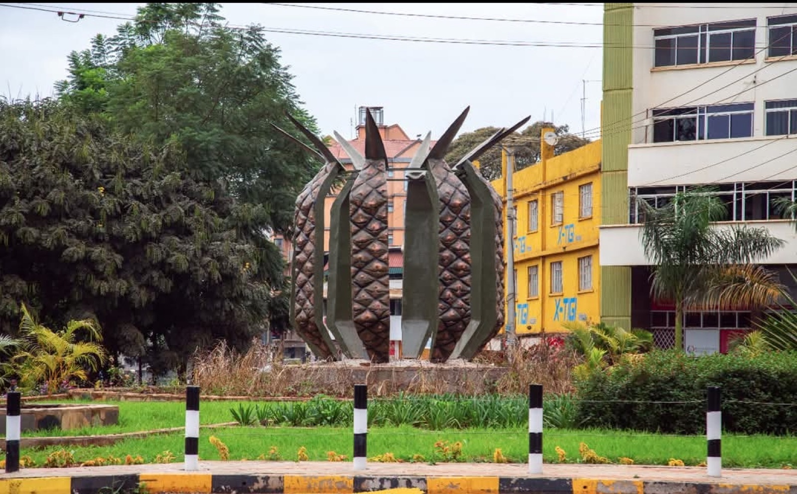 The pineapple monument in Thika